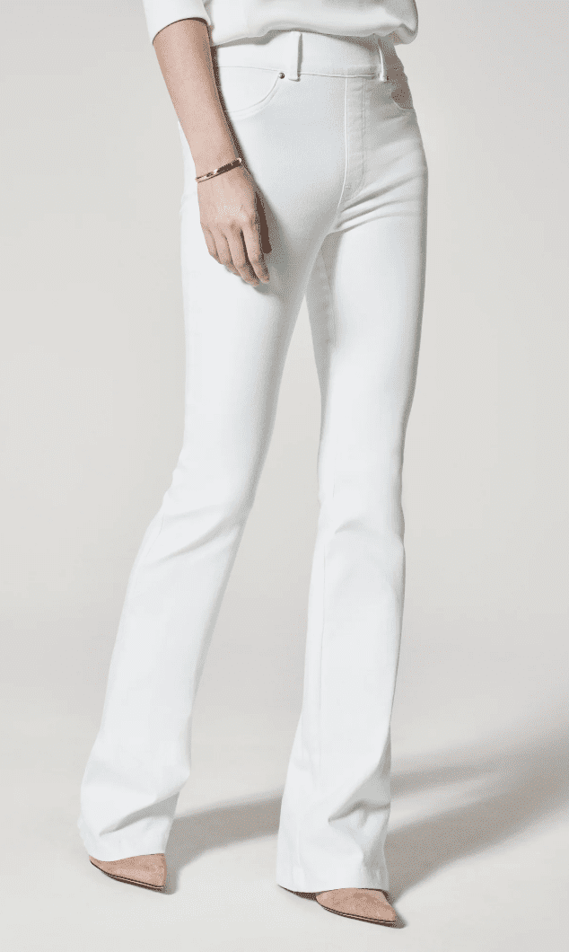 SPANX Flare White Jeans - Behind the Glass